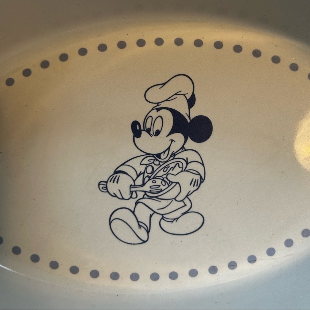 NWOT 3 Authentic WDW Walt Disney World, Mickey Mouse, Baking Dish, White Ceramic - Picture 3 of 4